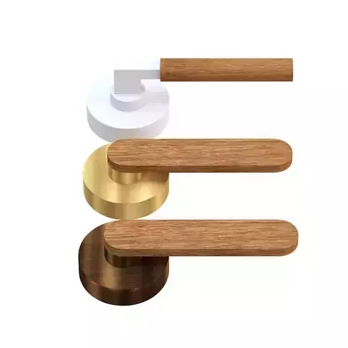 Door handles wooden 