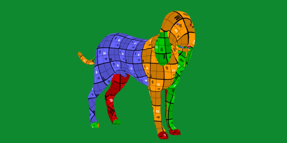 Bloodhound Dog Low-poly 3D model_15