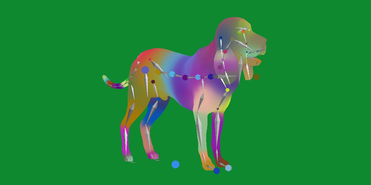 Bloodhound Dog Low-poly 3D model_23