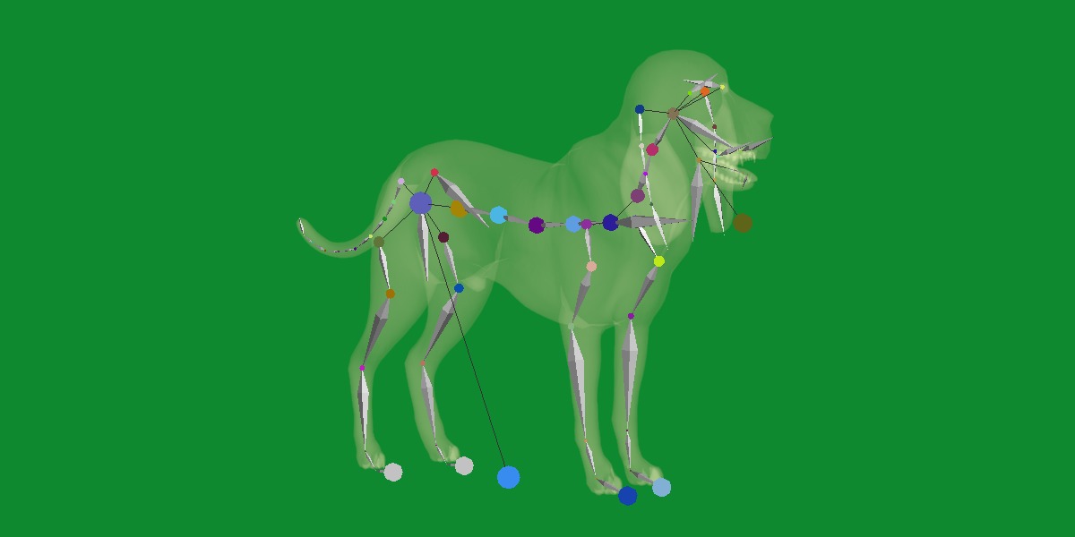 Bloodhound Dog Low-poly 3D model_22