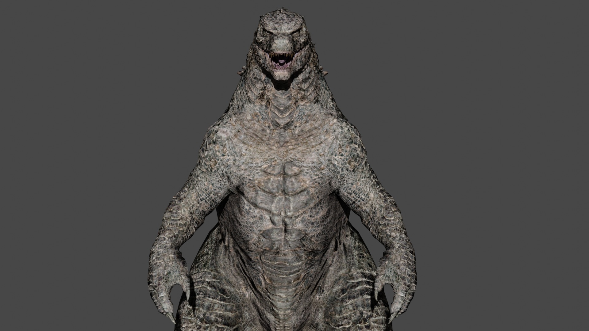 Godzilla Low-poly 3D model_1