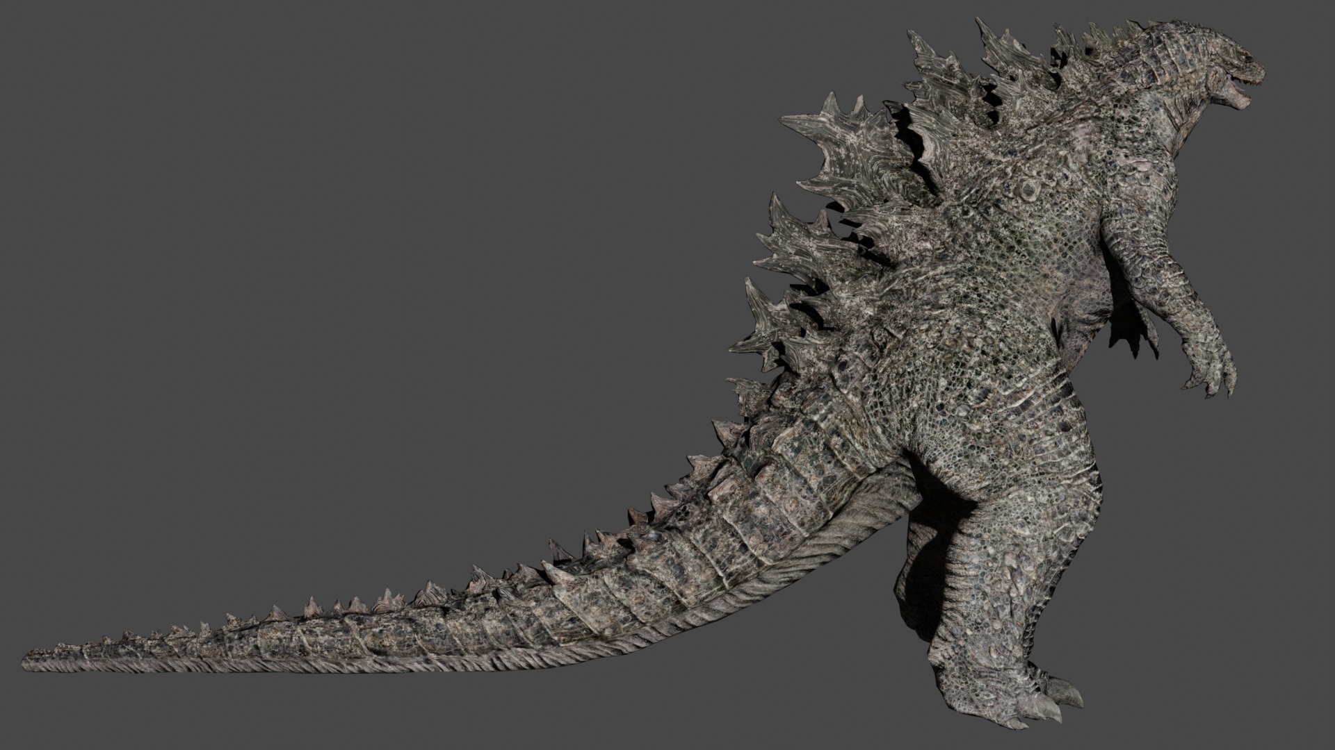 Godzilla Low-poly 3D model_2