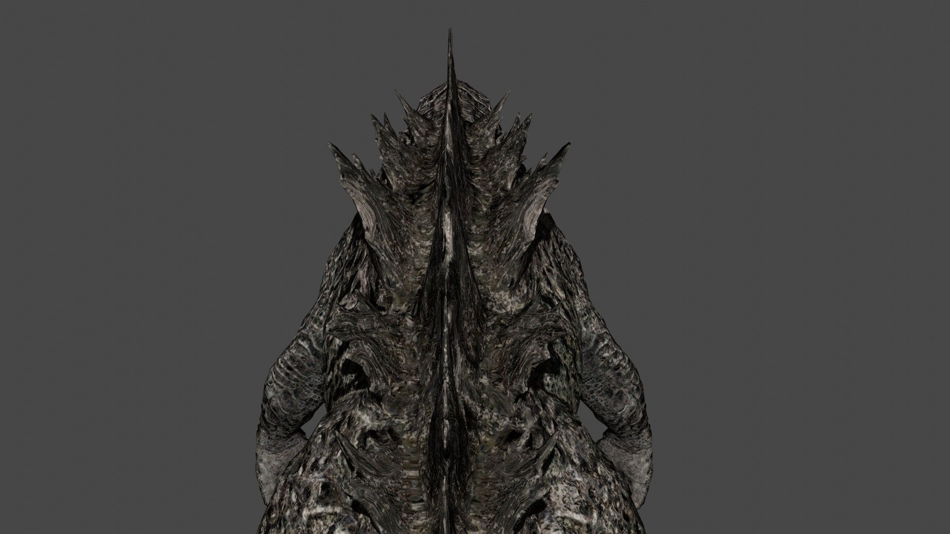 Godzilla Low-poly 3D model_5