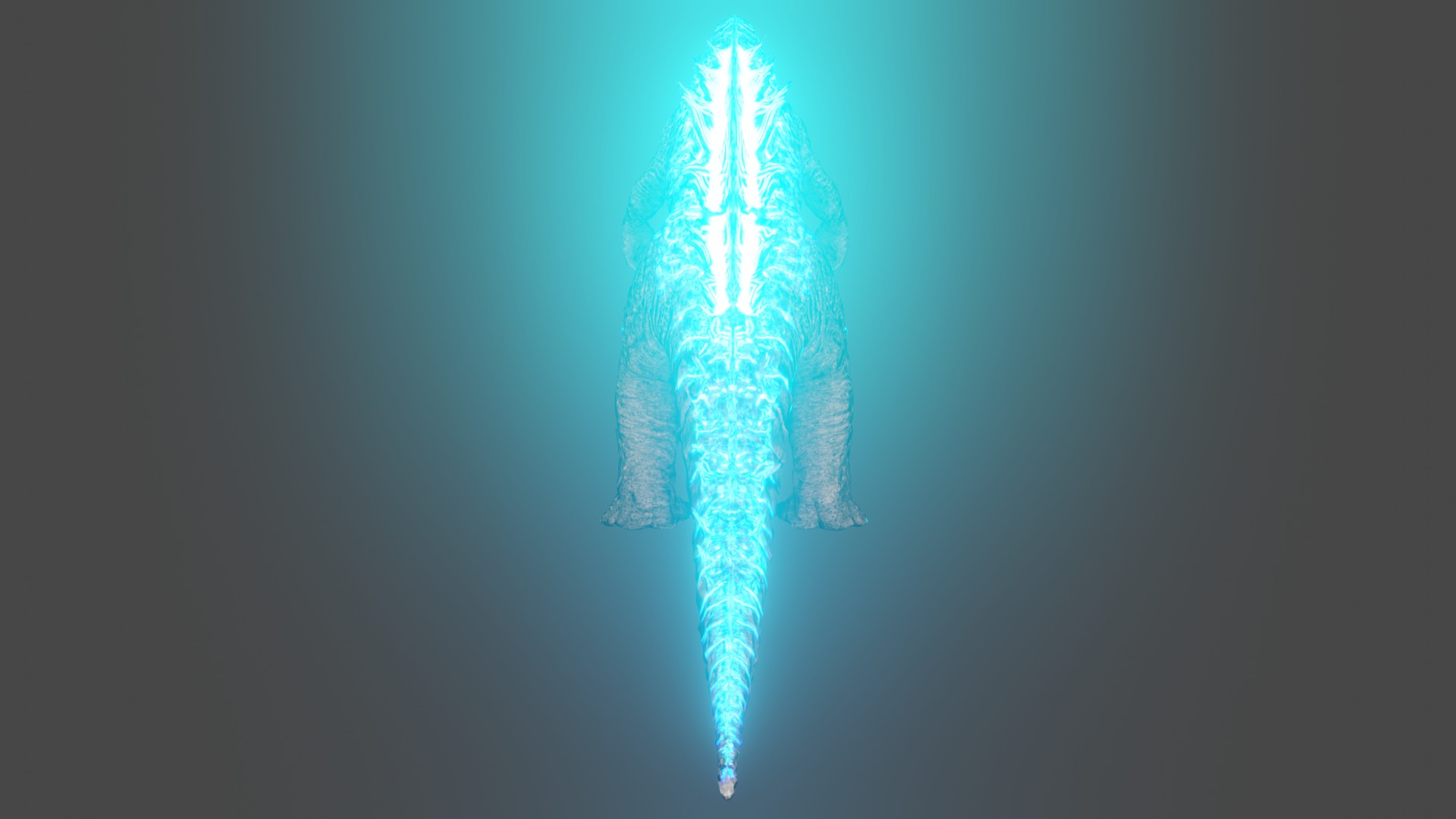 Godzilla Low-poly 3D model_10