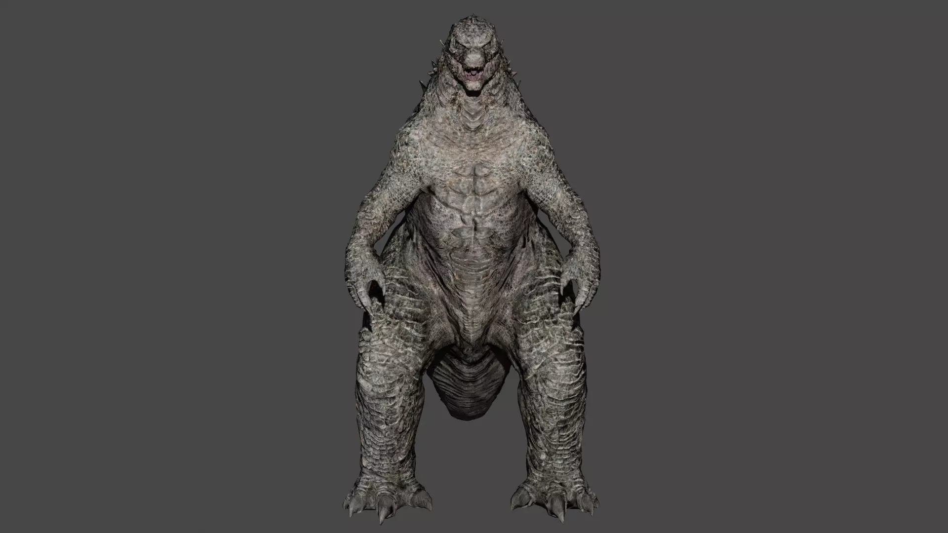 Godzilla Low-poly 3D model_0
