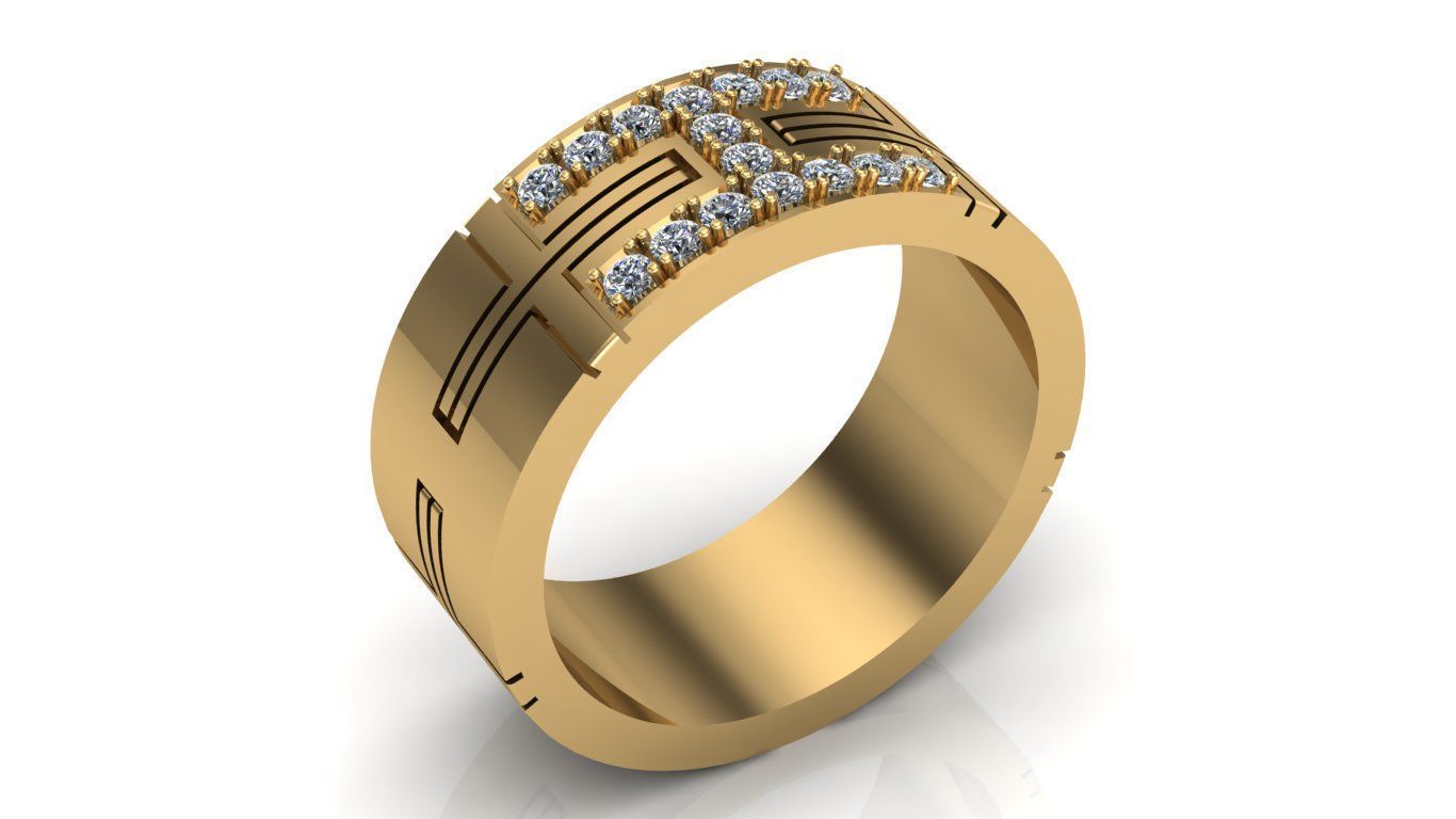 Ring for man model 3d 3D print model_1