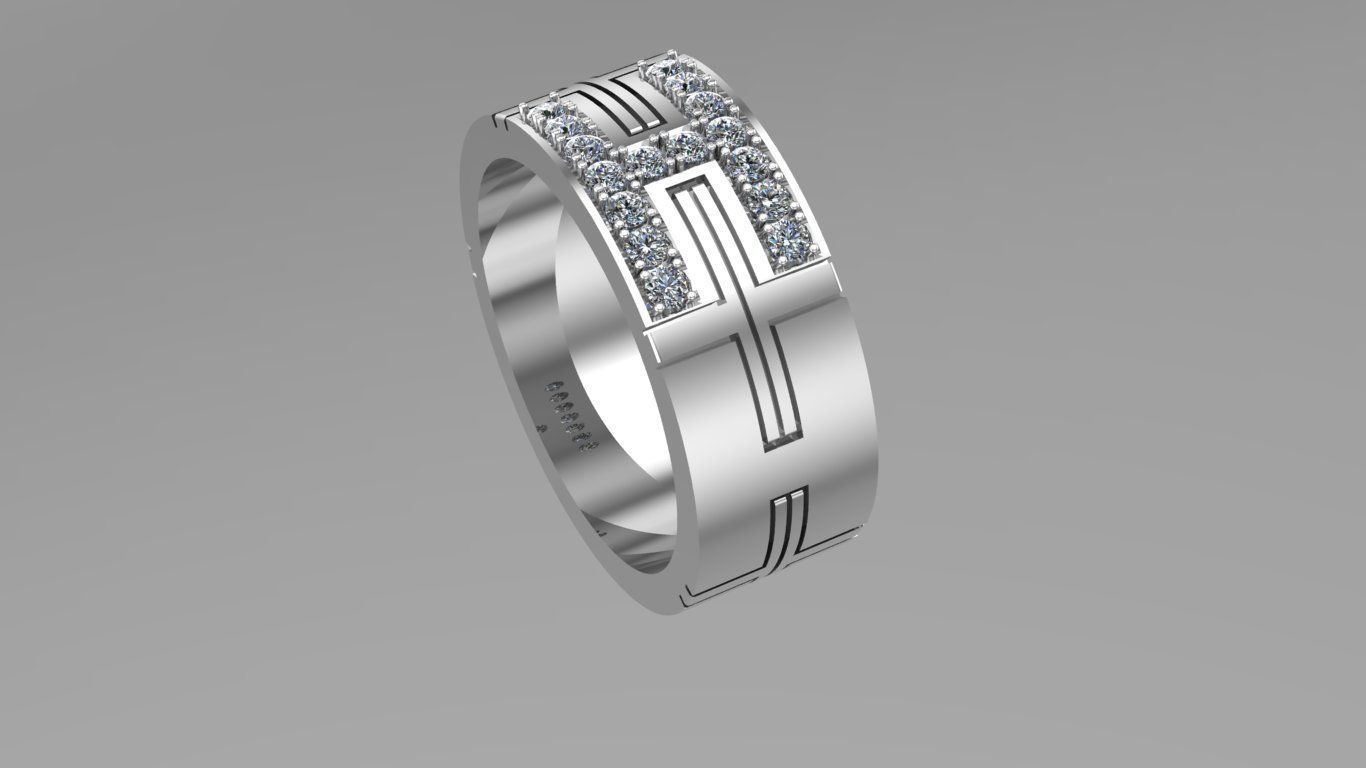 Ring for man model 3d 3D print model_9