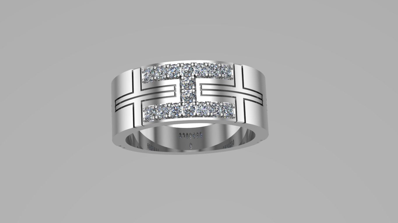 Ring for man model 3d 3D print model_7