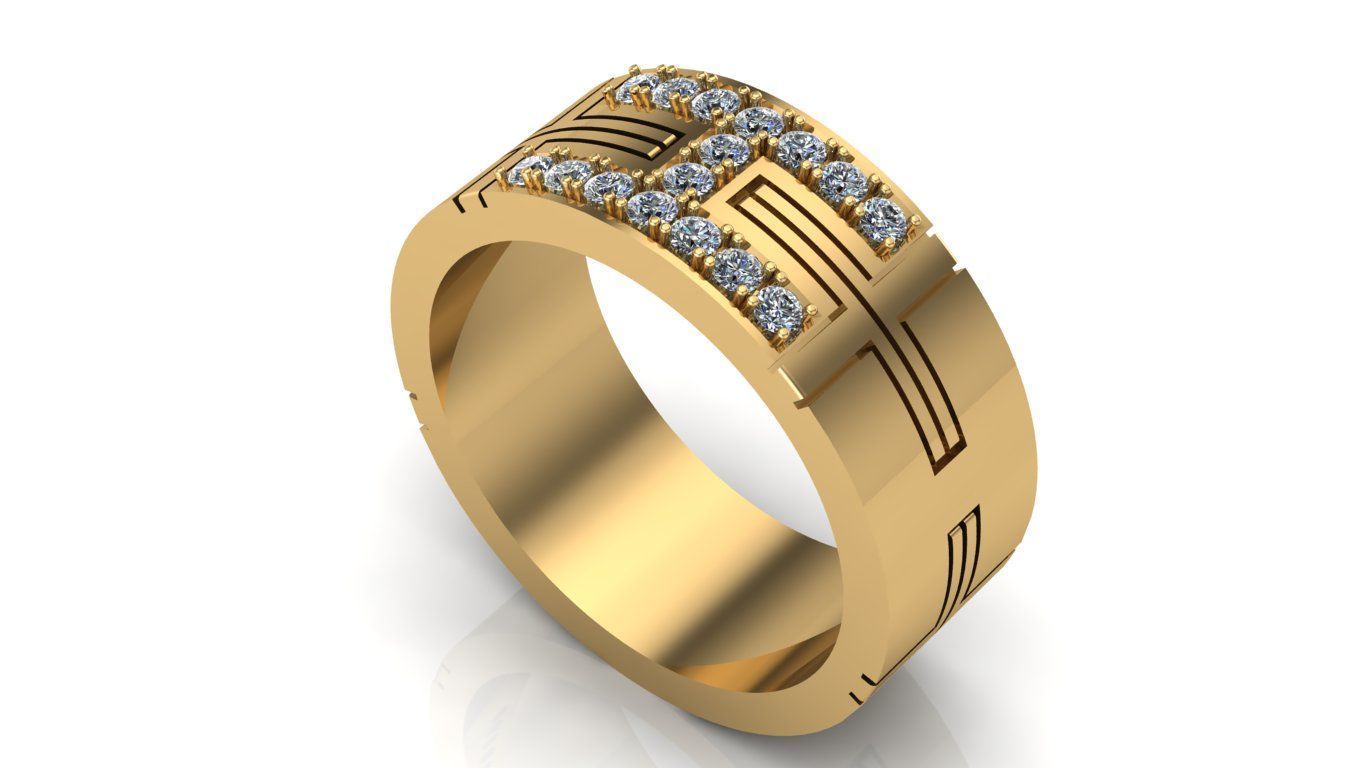 Ring for man model 3d 3D print model_2