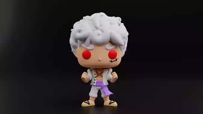 luffy gear five funko pop from the anime one piece 