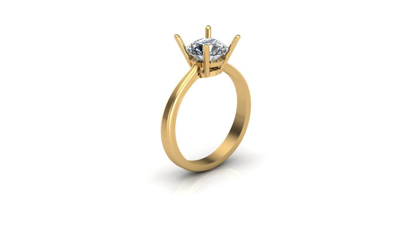 Engagement ring 3D print model 3D print model_6