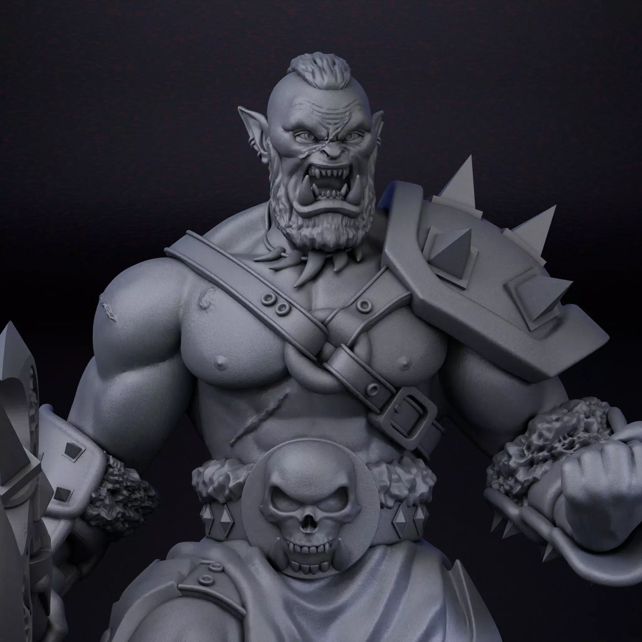Orc berserk 3D print model_0