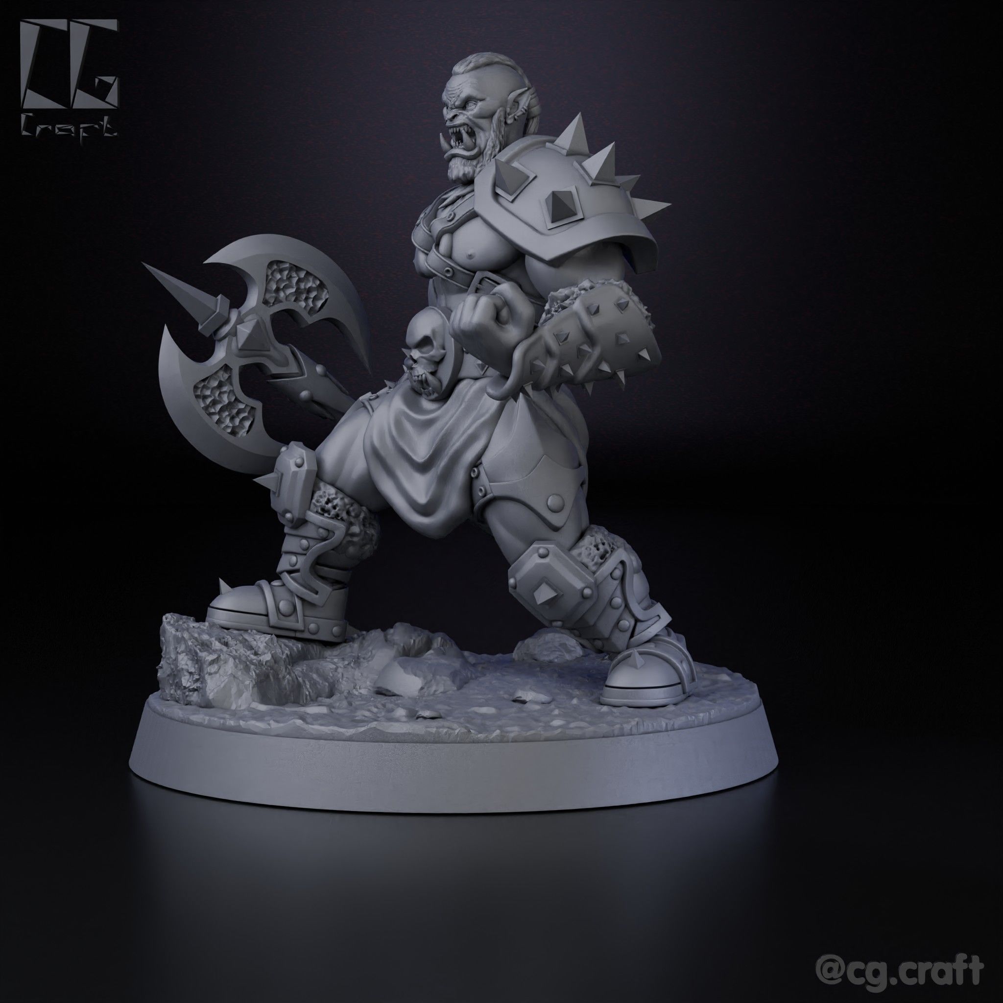Orc berserk 3D print model_1