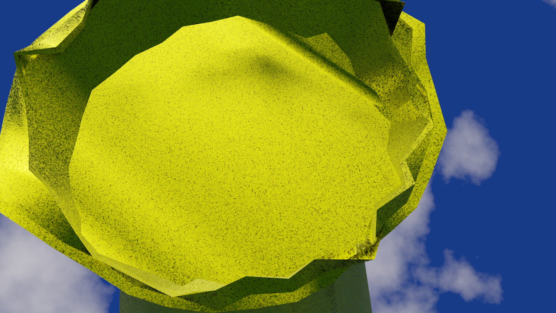 Vase in rough gold material damaged shape  Low-poly 3D model_15