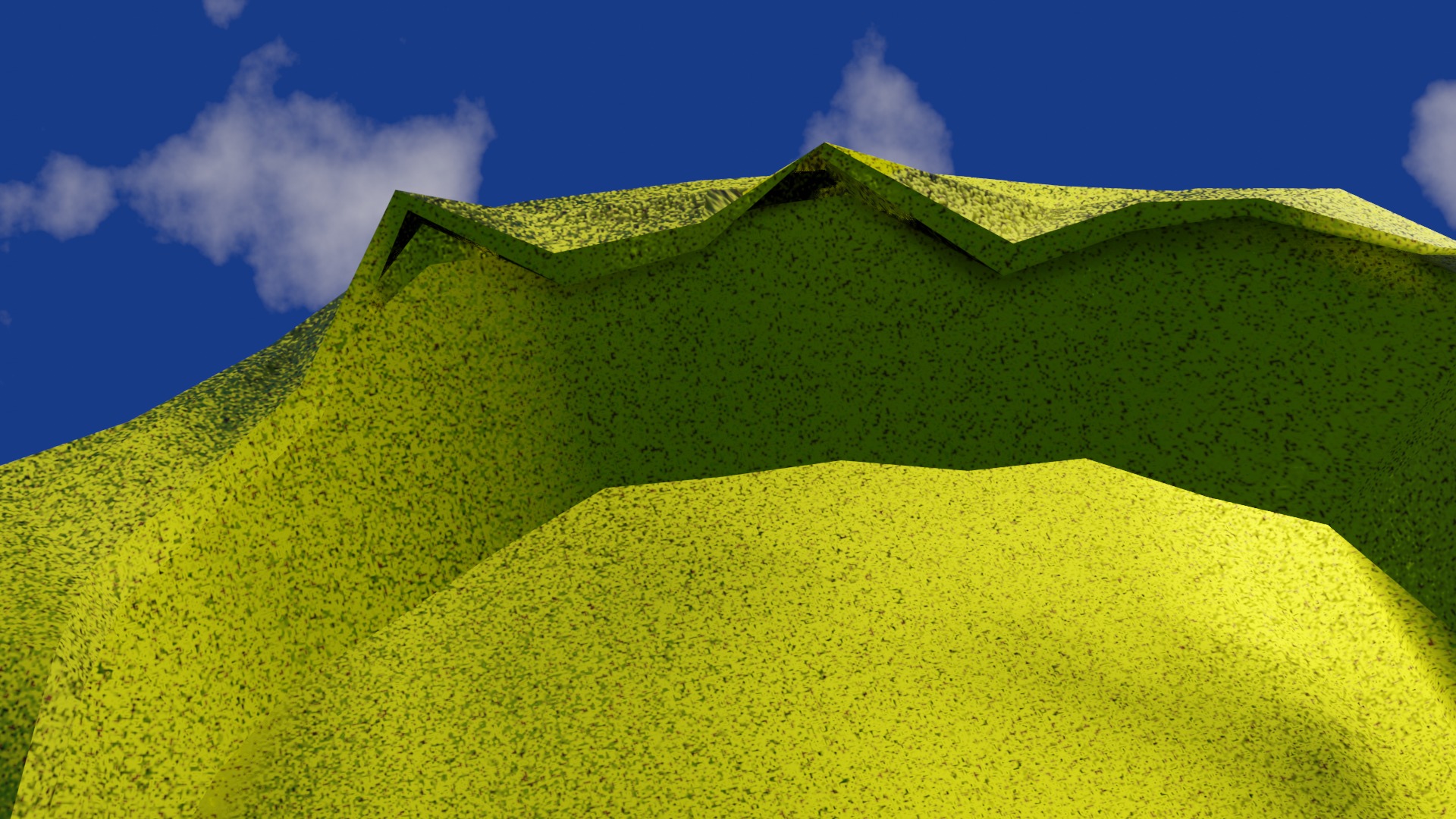 Vase in rough gold material damaged shape  Low-poly 3D model_18