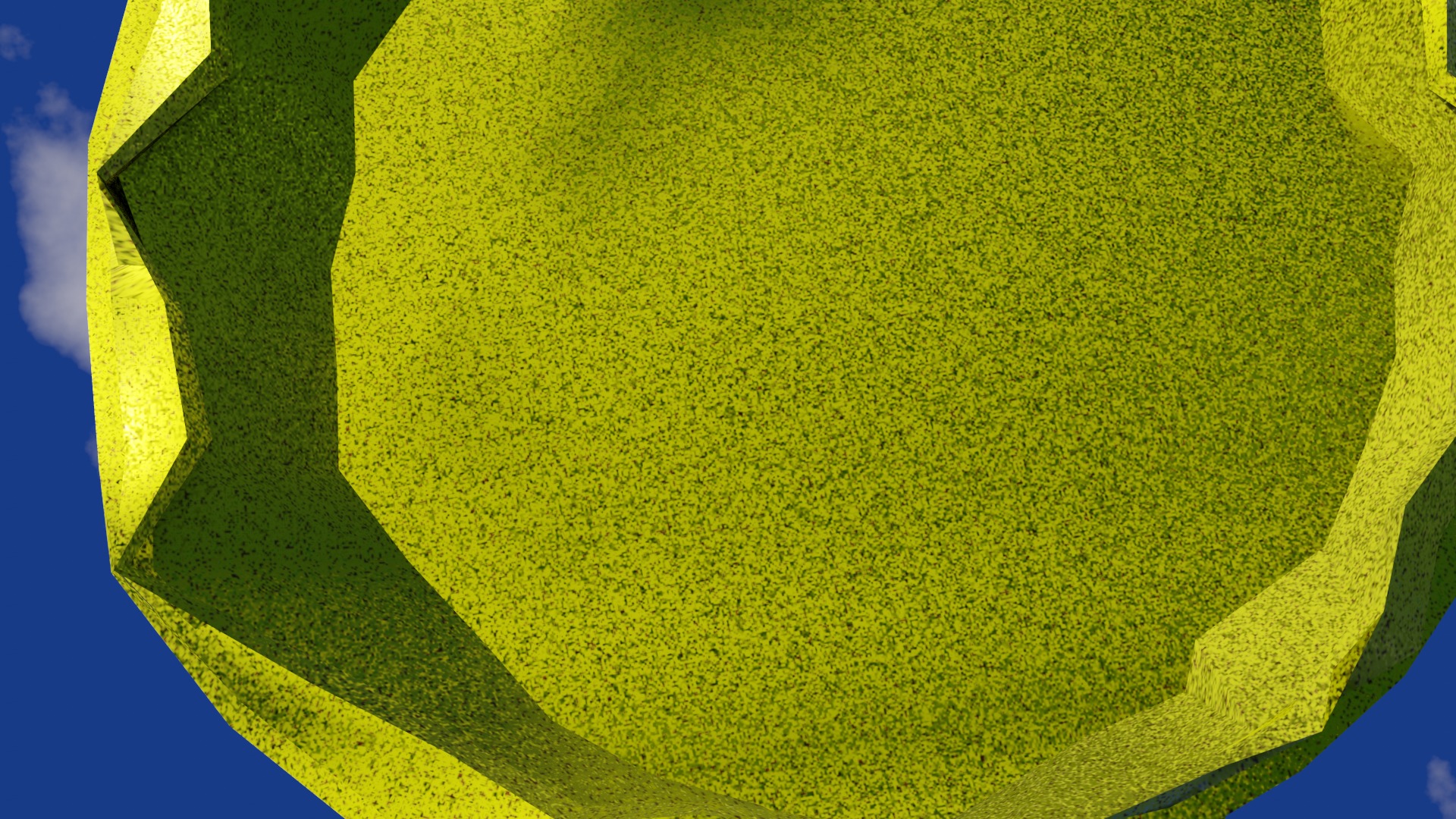 Vase in rough gold material damaged shape  Low-poly 3D model_14