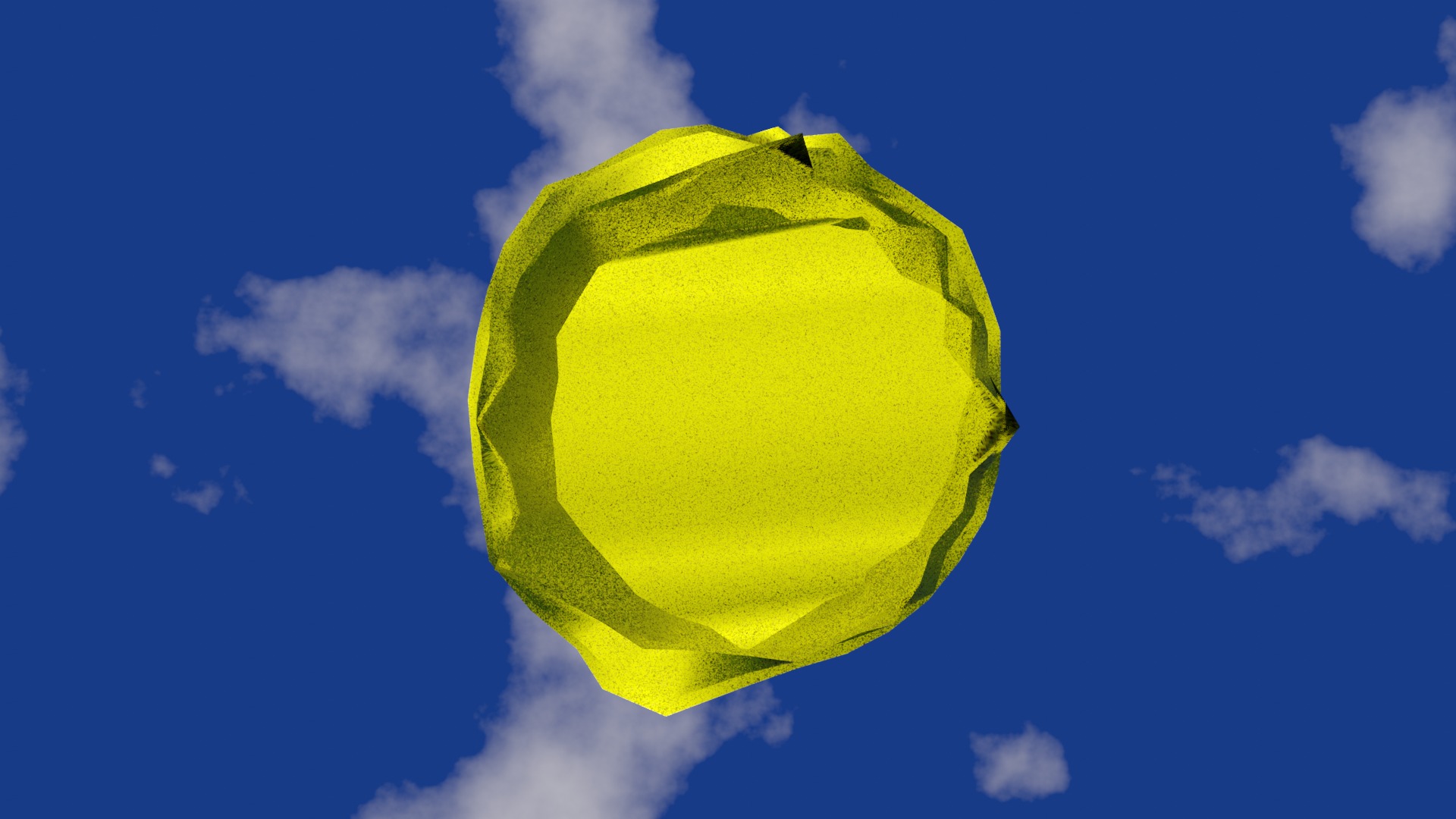 Vase in rough gold material damaged shape  Low-poly 3D model_12