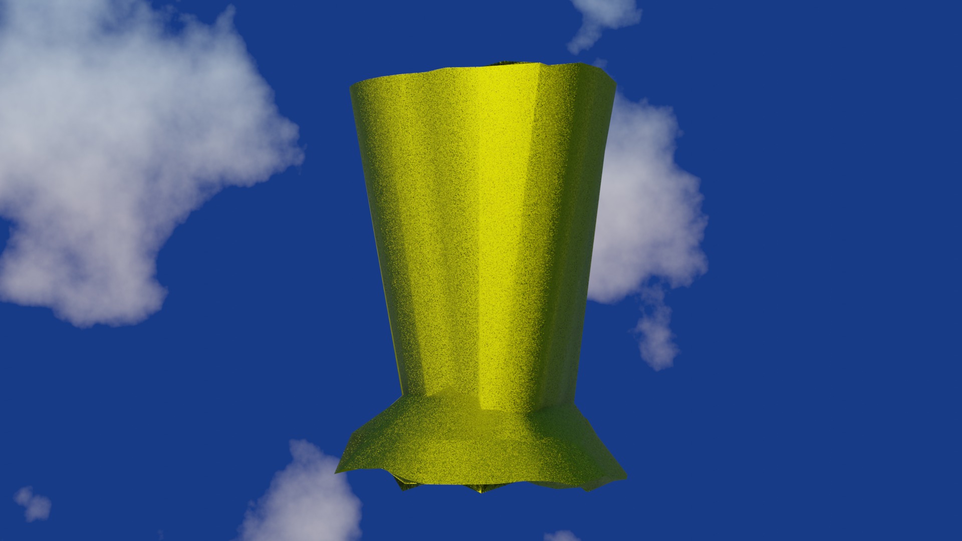 Vase in rough gold material damaged shape  Low-poly 3D model_11