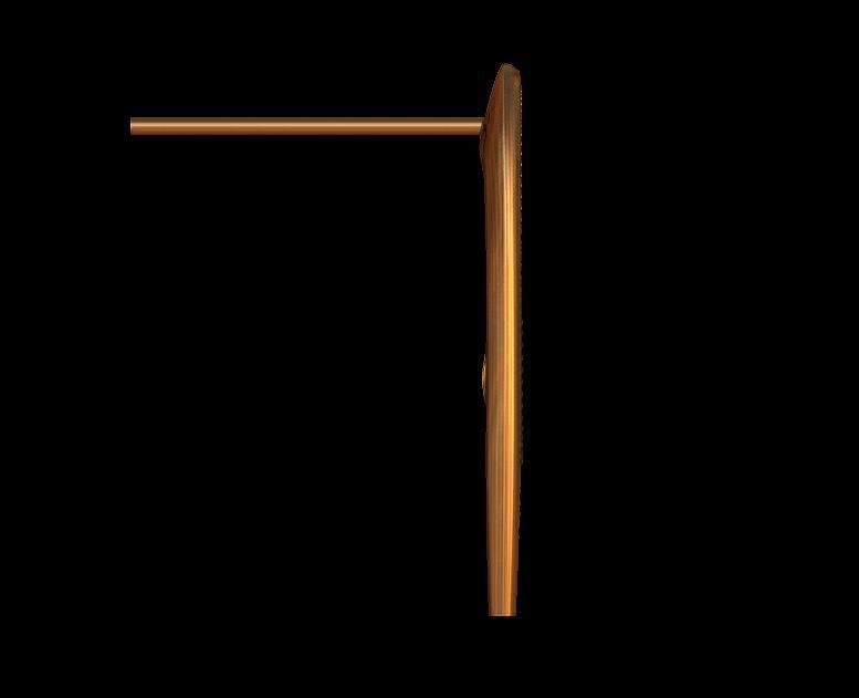 Elegant Curve Earrings 3D print model_3