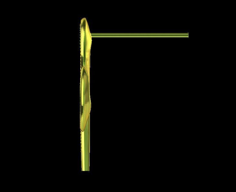 Elegant Curve Earrings 3D print model_24