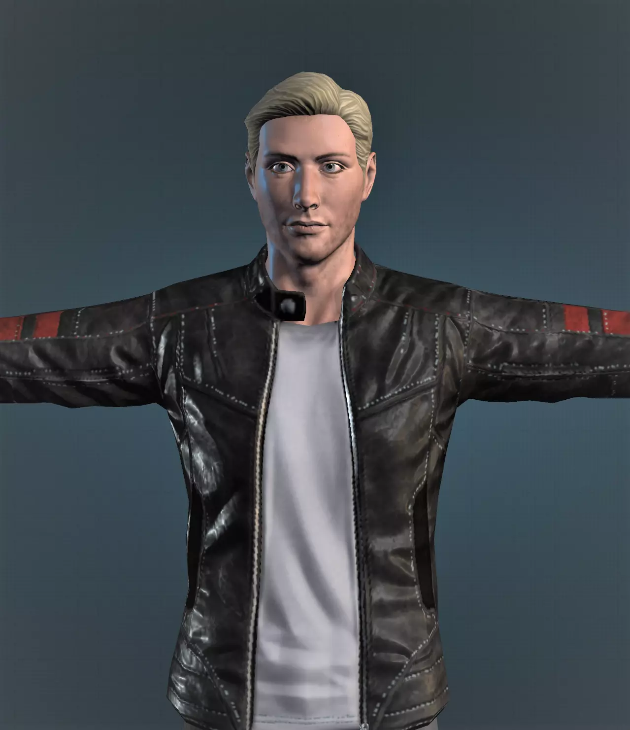Man Body Leather Jacket 3d Model Free low-poly 3D model