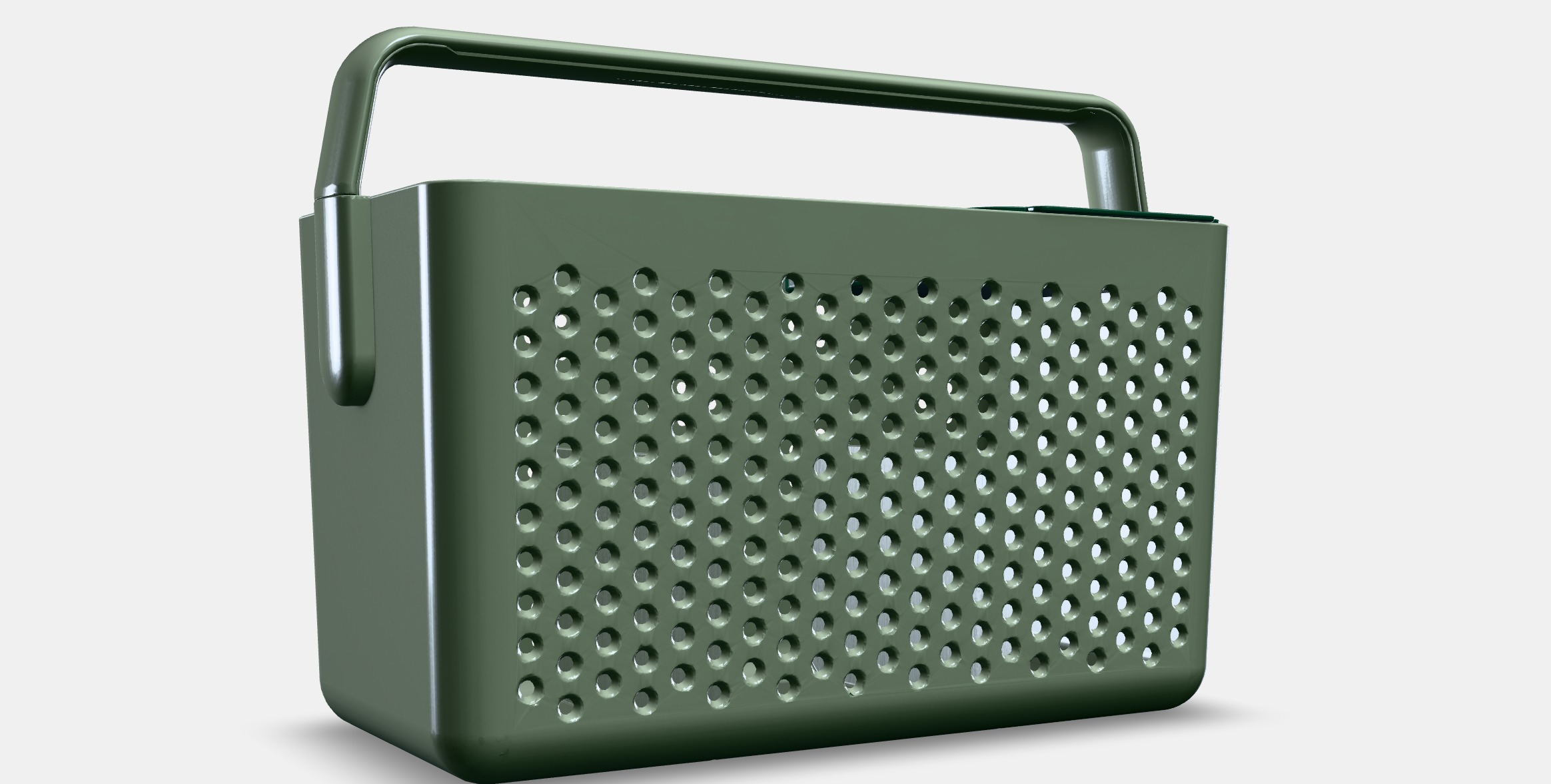 UPPRAMEN Storage basket Low-poly 3D model_9