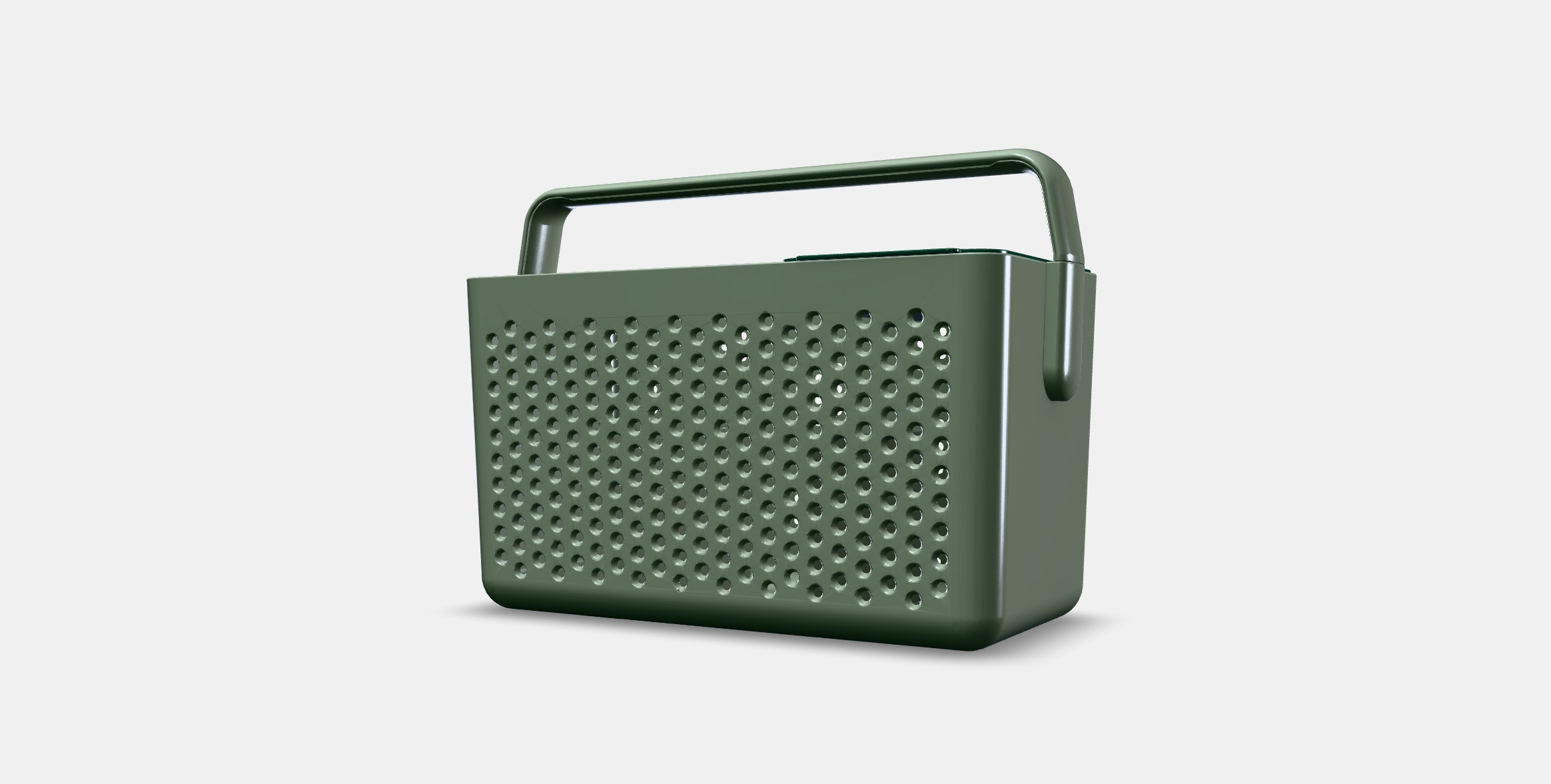 UPPRAMEN Storage basket Low-poly 3D model_11