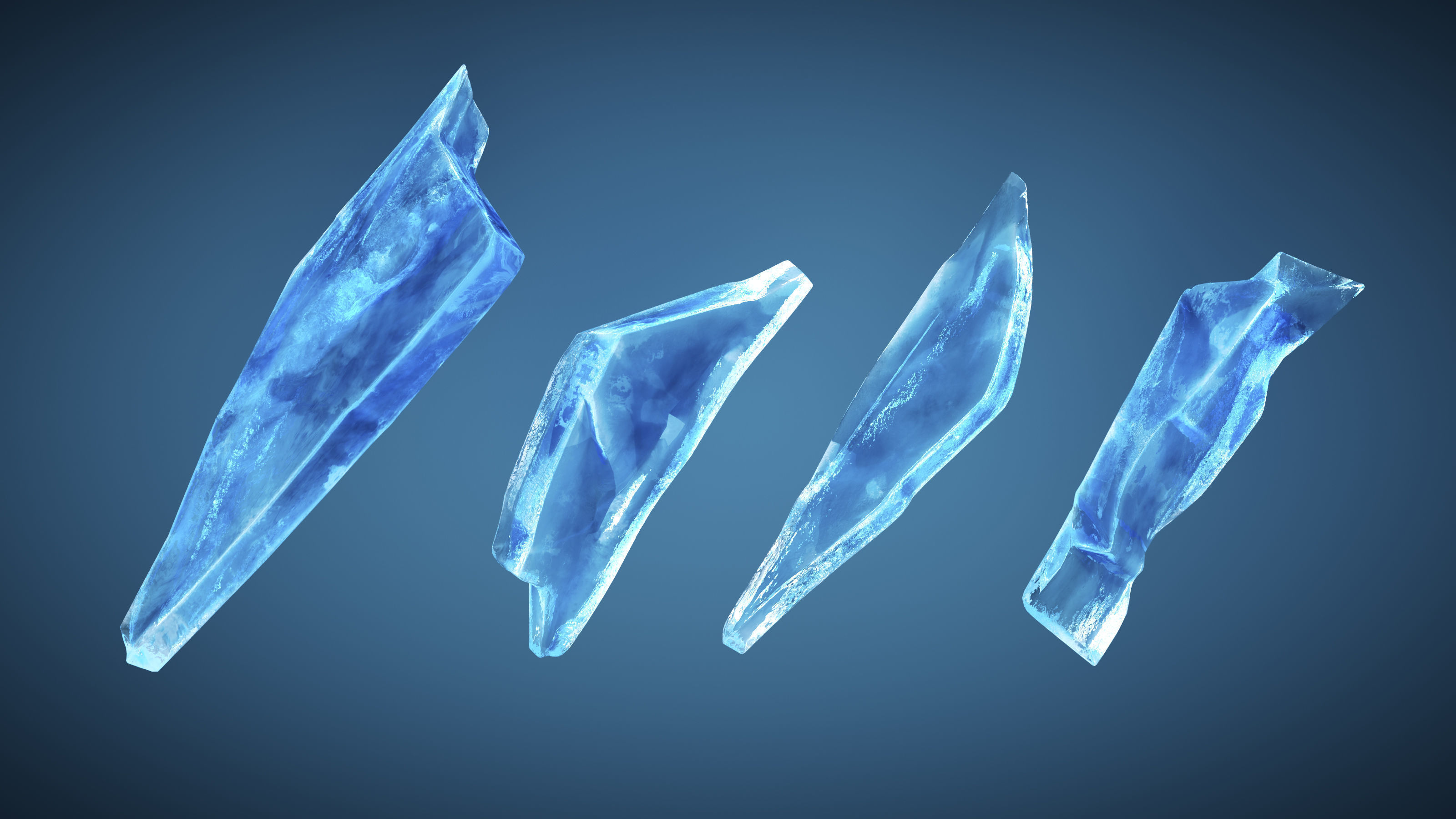 Ice Shards 3D model_4