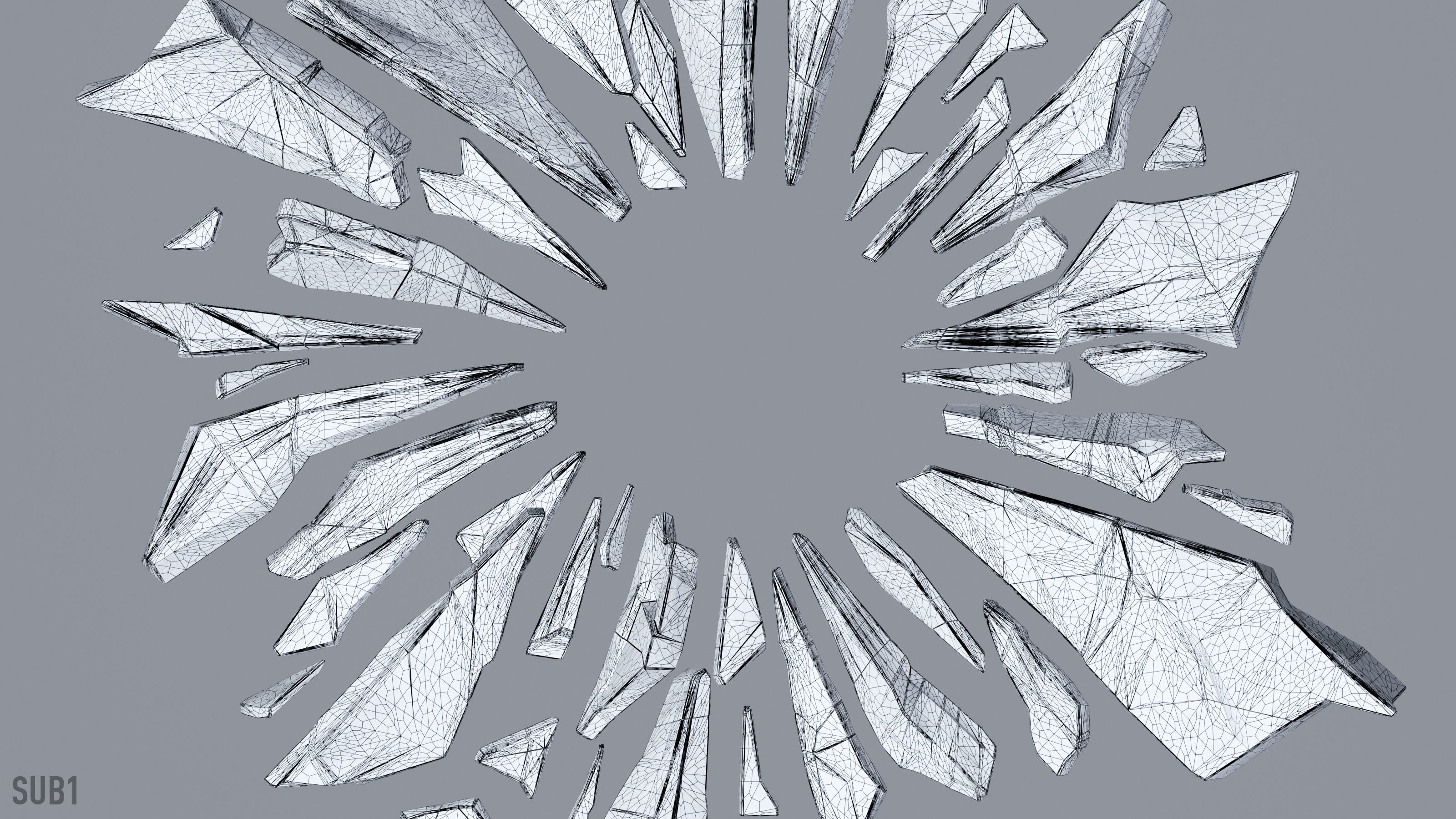 Ice Shards 3D model_12