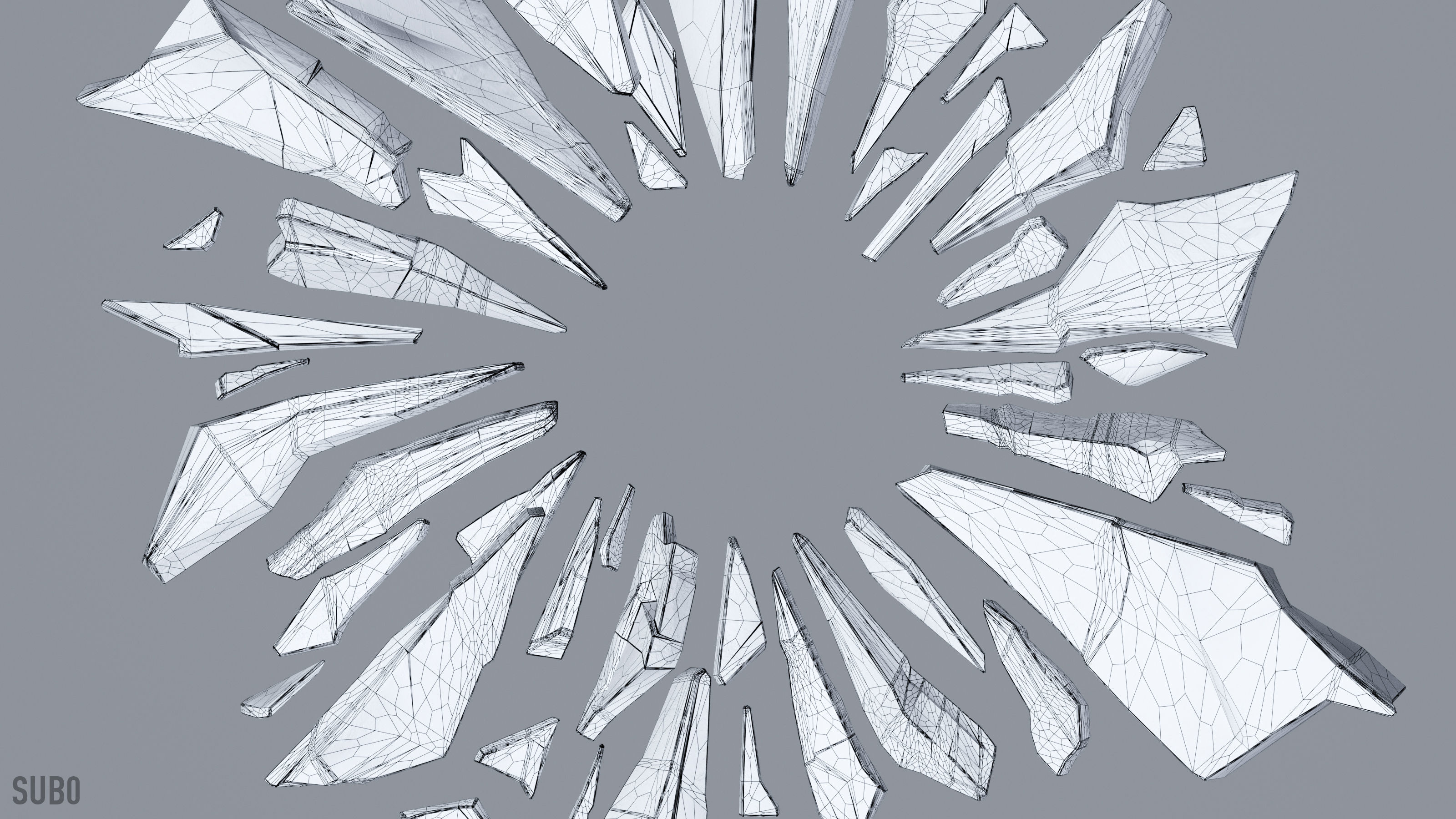 Ice Shards 3D model_11