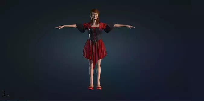 Women free 3d model rigged animated