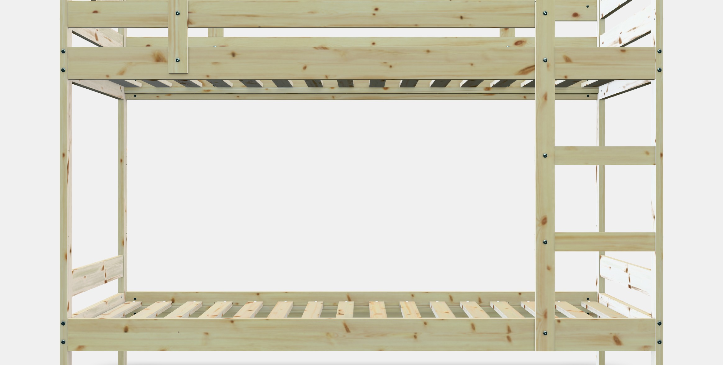 MYDAL Bunk bed frame Low-poly 3D model_11