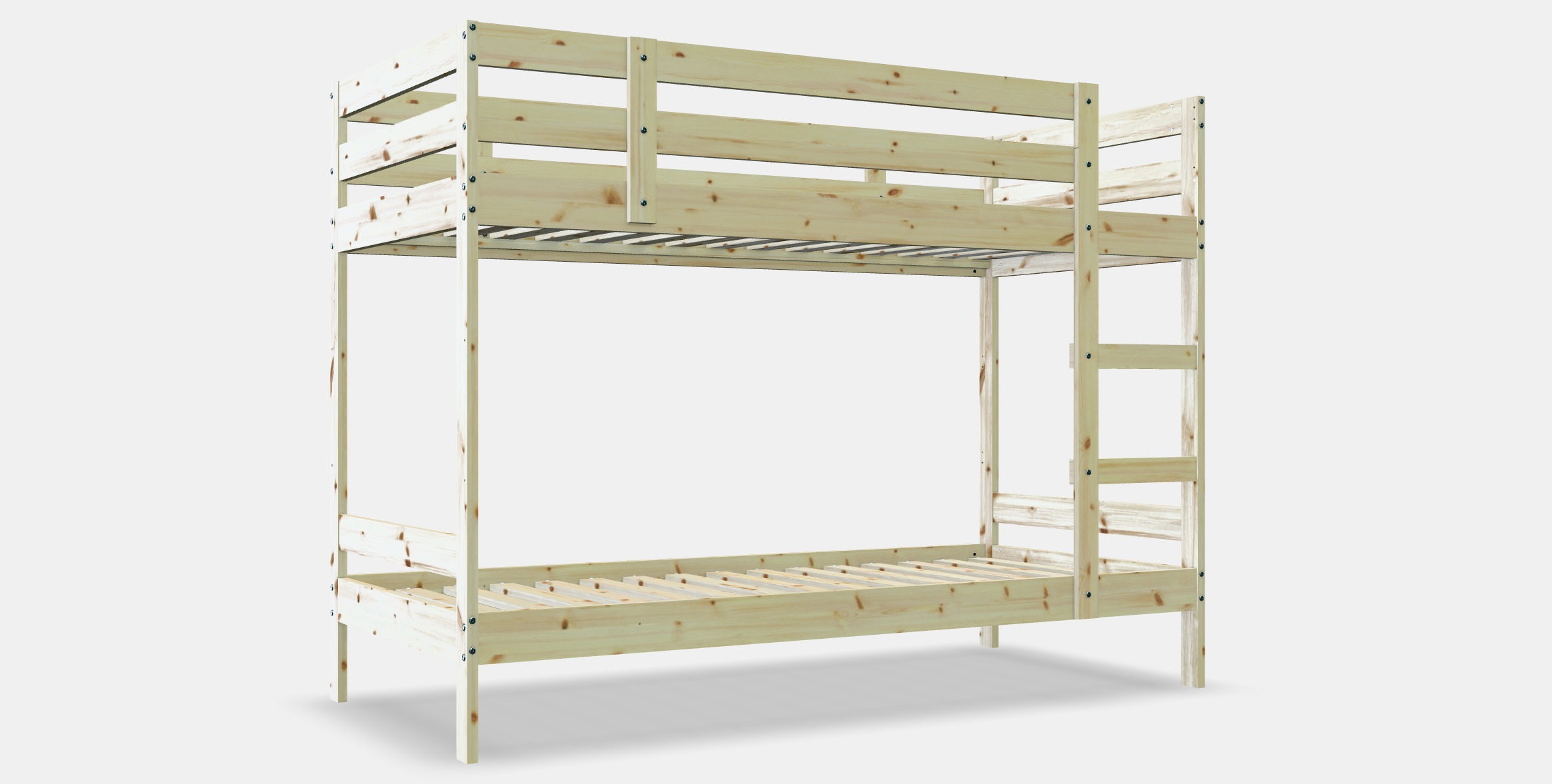 MYDAL Bunk bed frame Low-poly 3D model_9