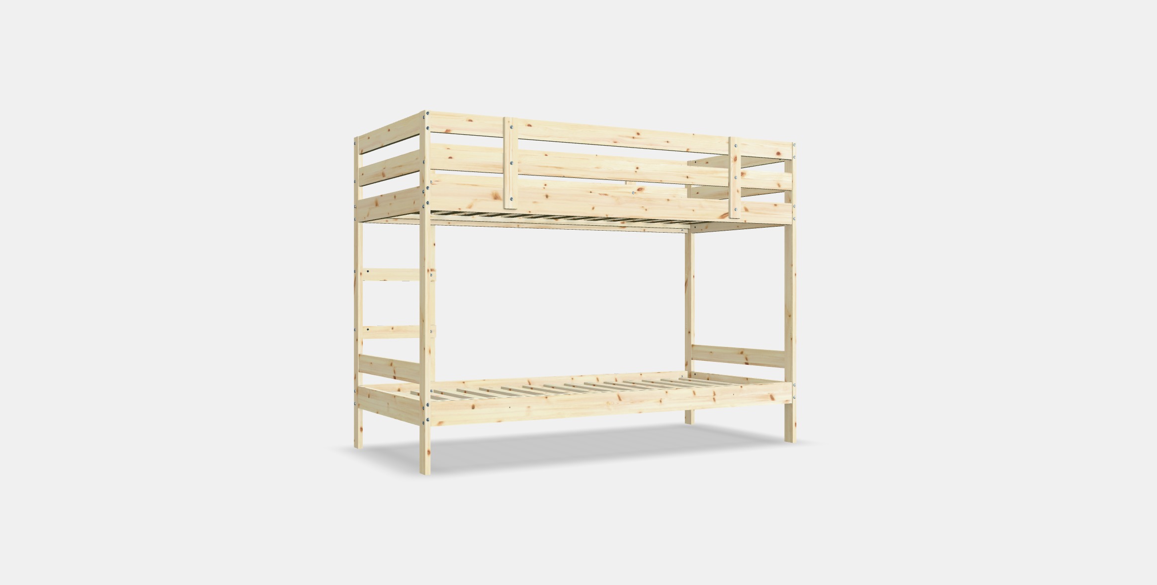 MYDAL Bunk bed frame Low-poly 3D model_16