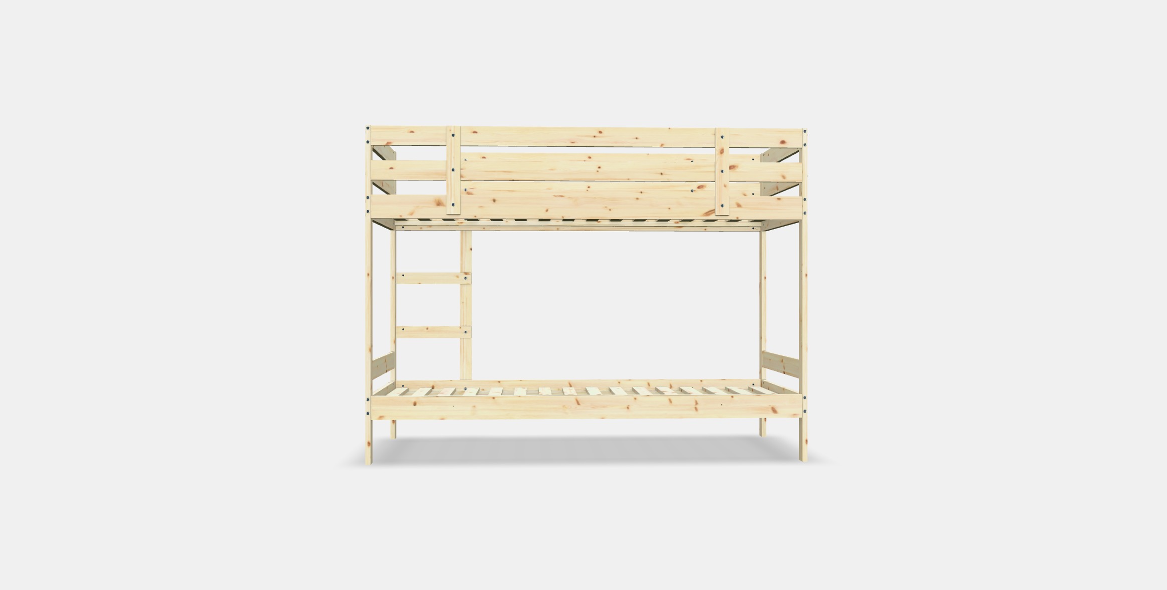 MYDAL Bunk bed frame Low-poly 3D model_14