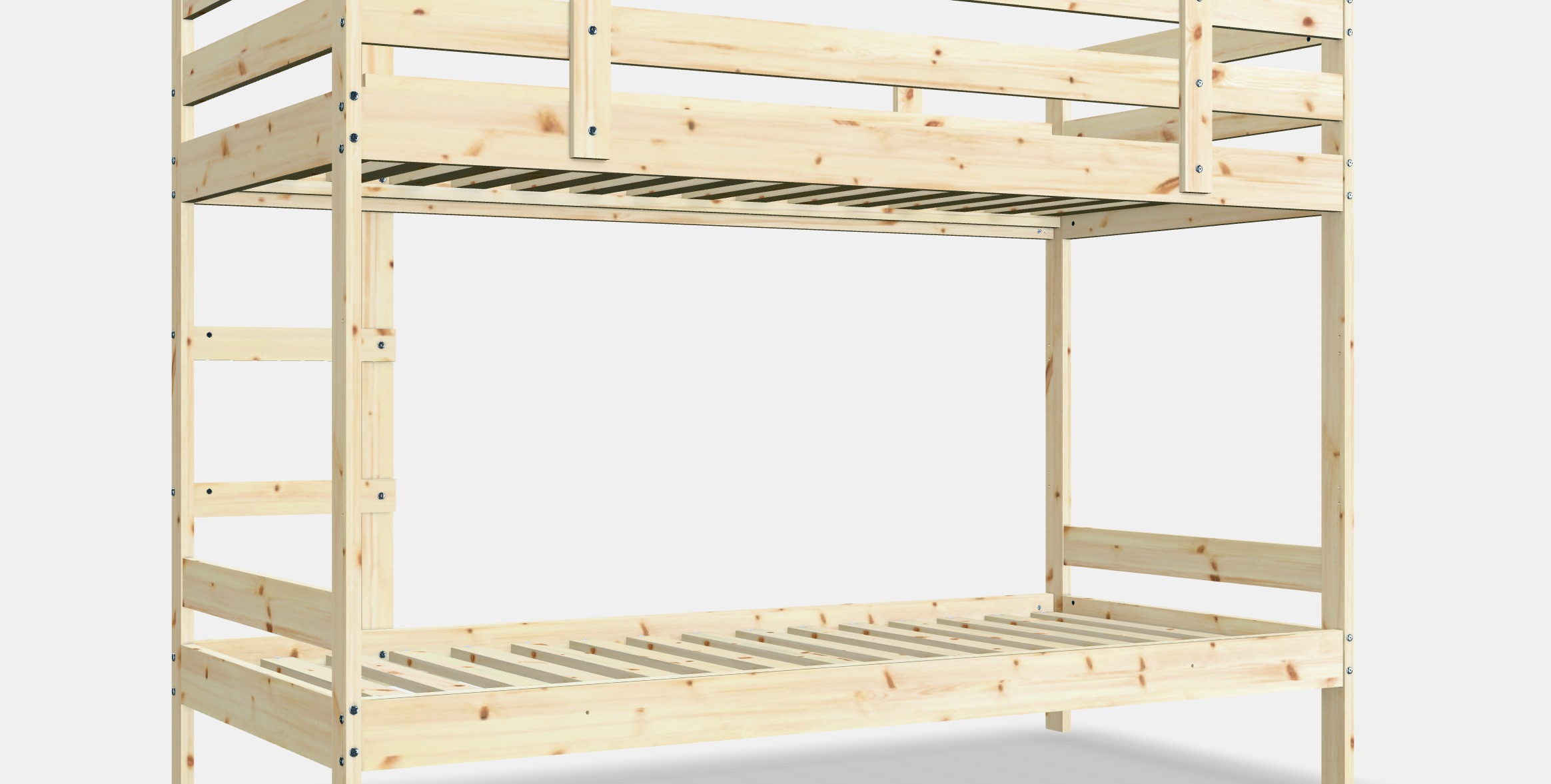 MYDAL Bunk bed frame Low-poly 3D model_2