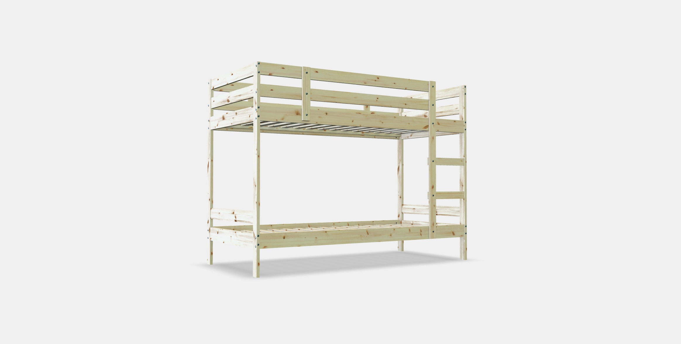 MYDAL Bunk bed frame Low-poly 3D model_4