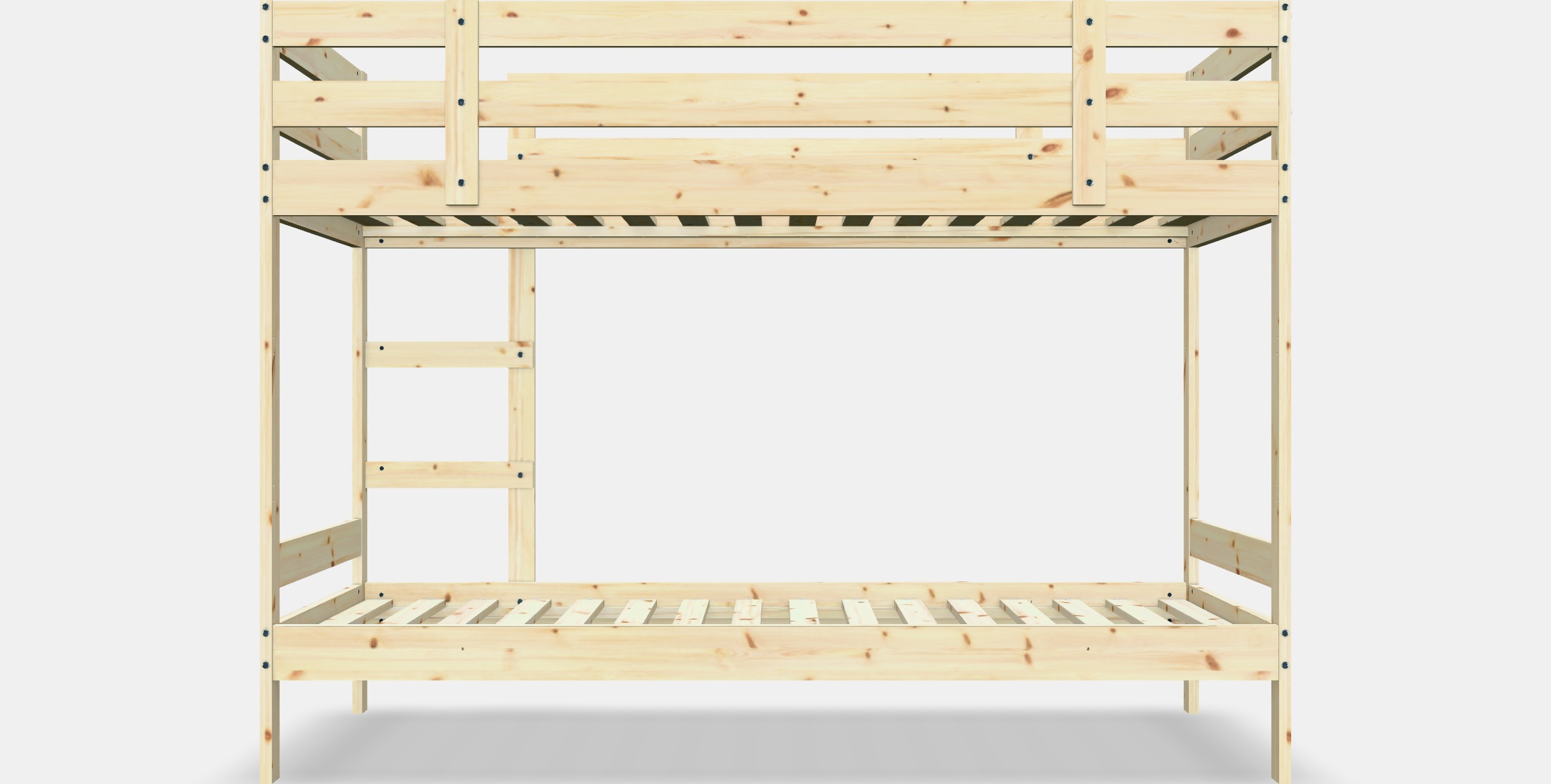MYDAL Bunk bed frame Low-poly 3D model_15