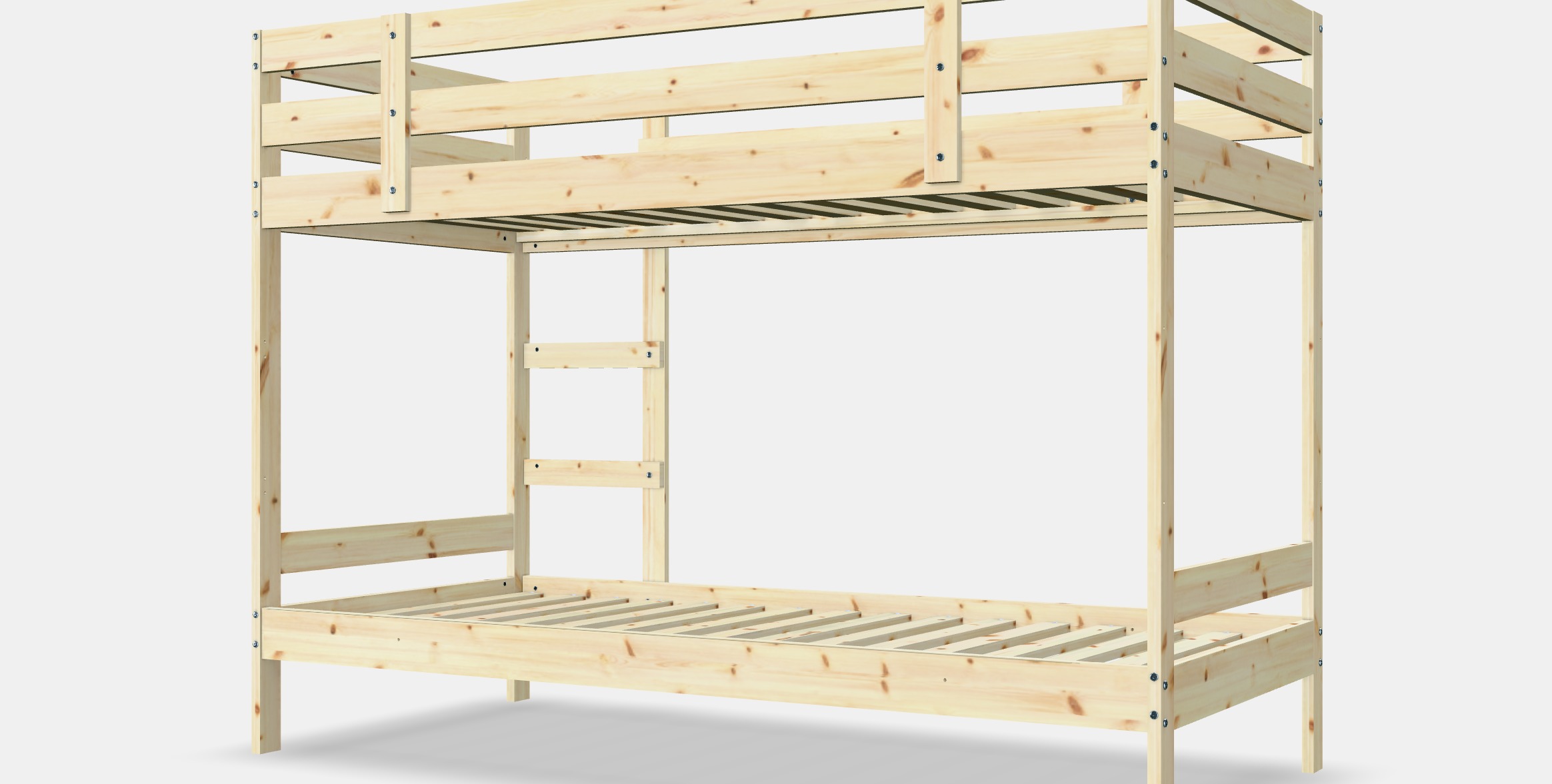 MYDAL Bunk bed frame Low-poly 3D model_5