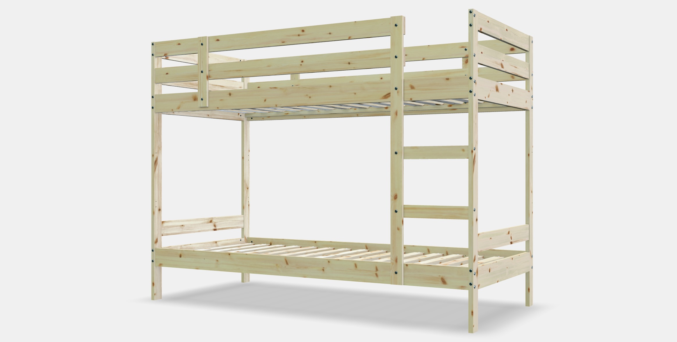 MYDAL Bunk bed frame Low-poly 3D model_13