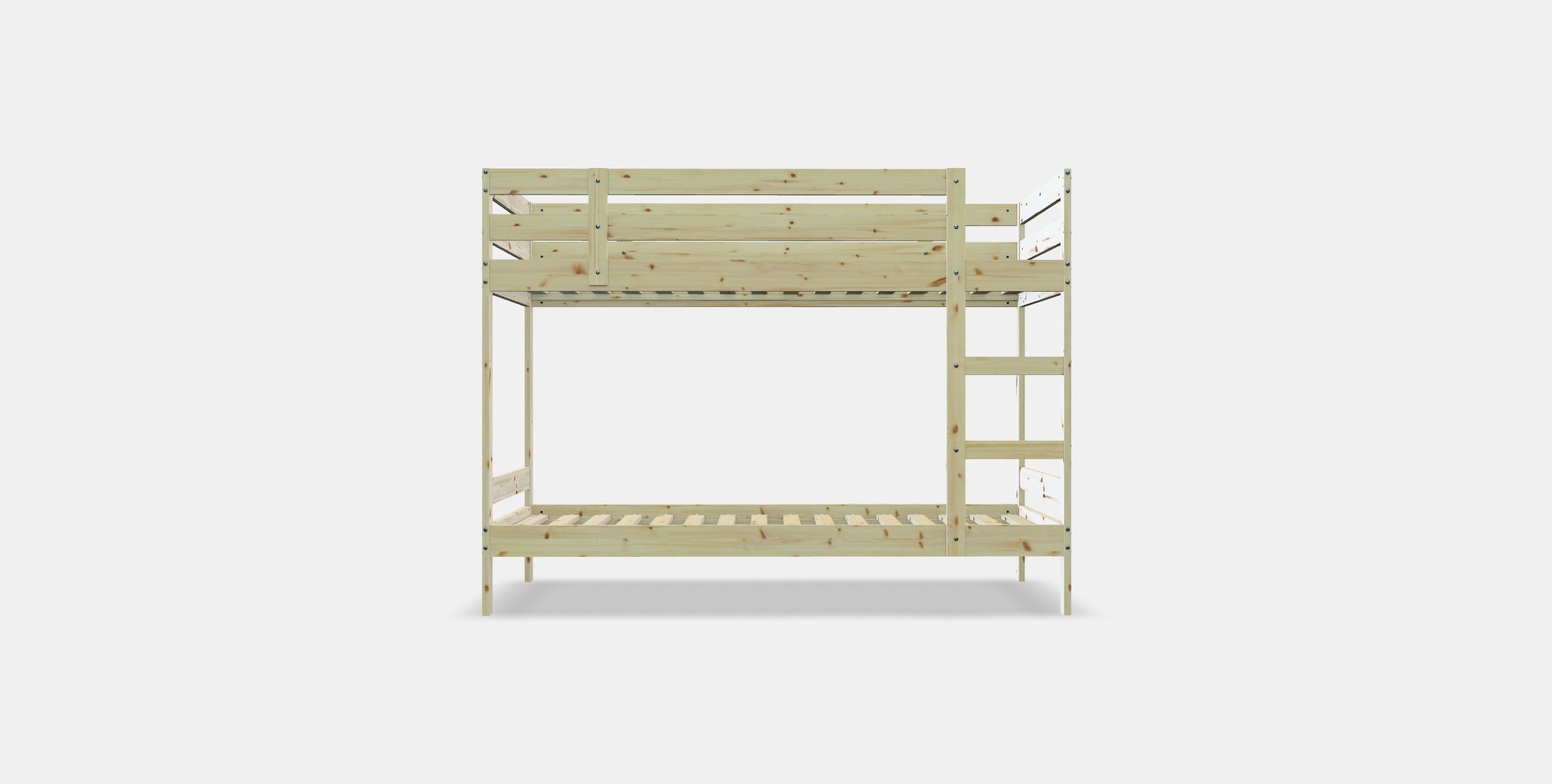 MYDAL Bunk bed frame Low-poly 3D model_10