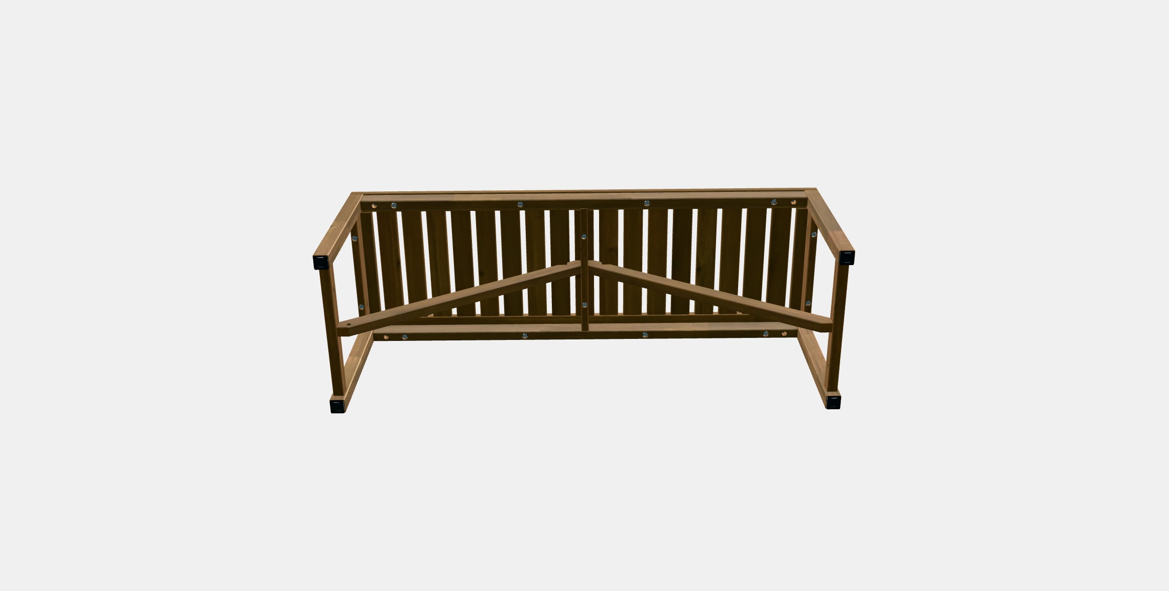 NAMMARO Bench outdoor Low-poly 3D model_7