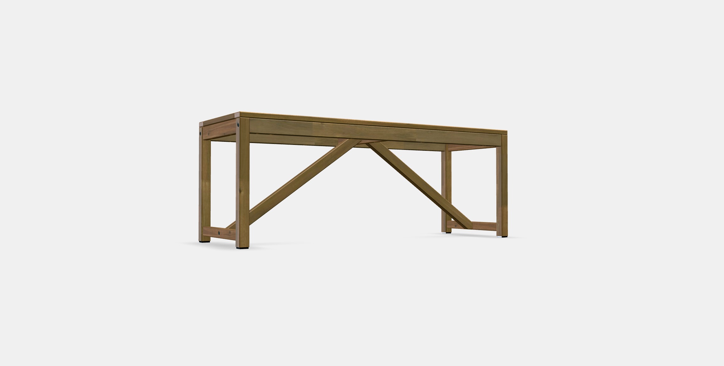 NAMMARO Bench outdoor Low-poly 3D model_3