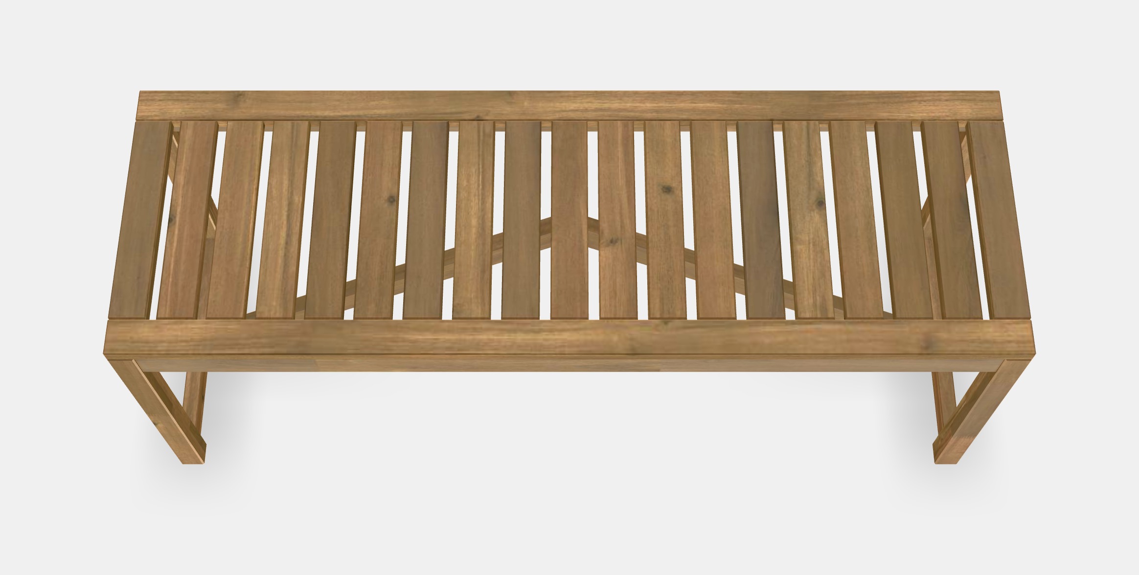 NAMMARO Bench outdoor Low-poly 3D model_5