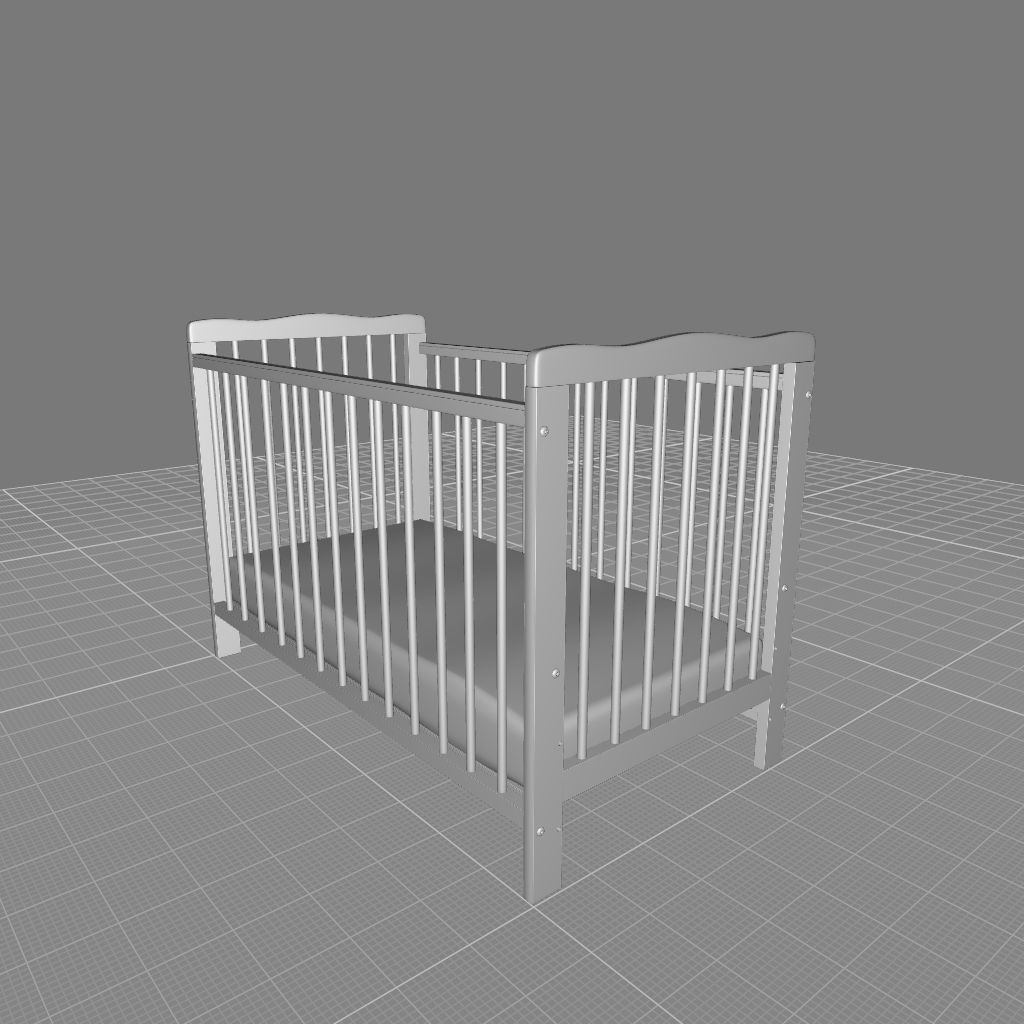 Journey Jameson Cot - Mattress 3D model_8