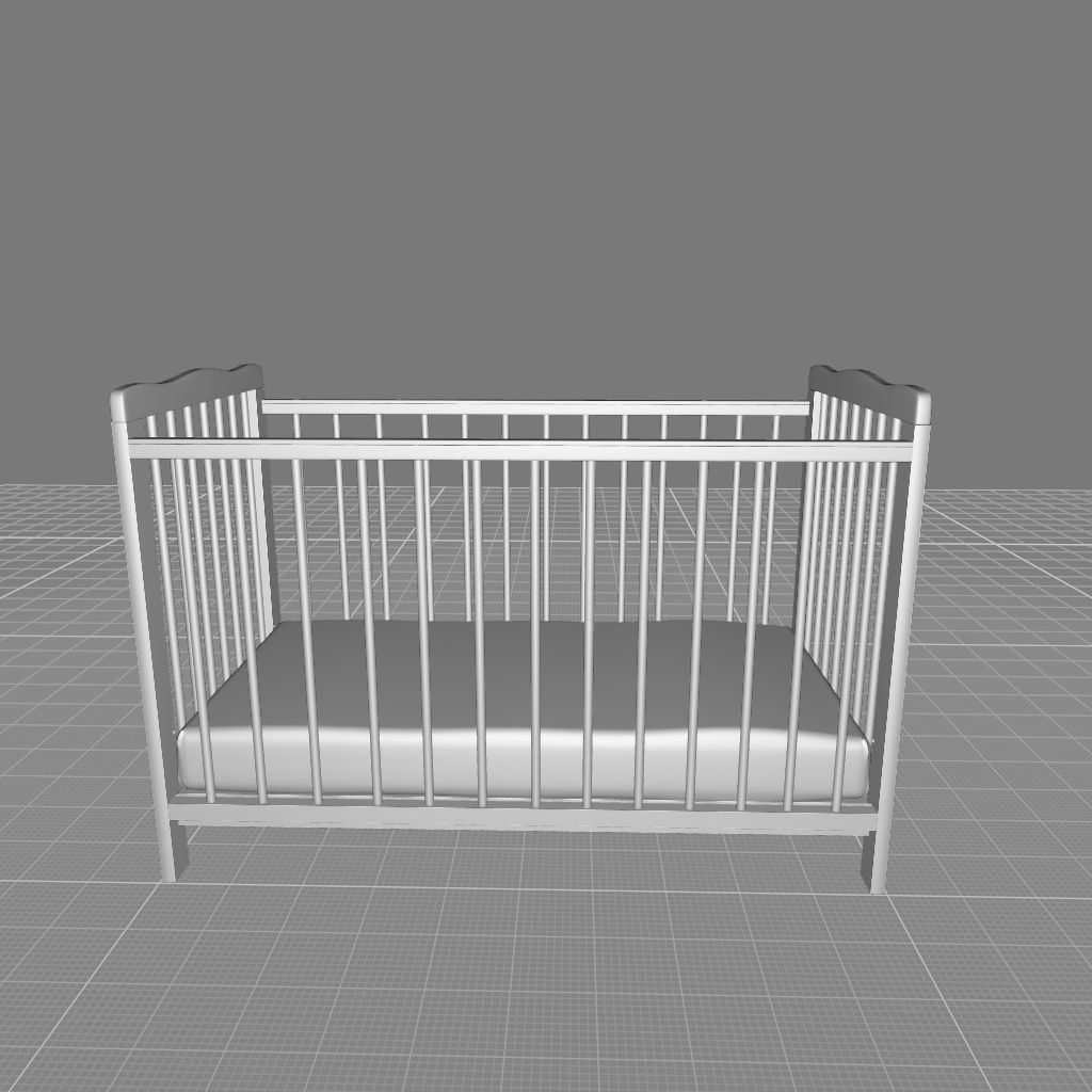 Journey Jameson Cot - Mattress 3D model_9