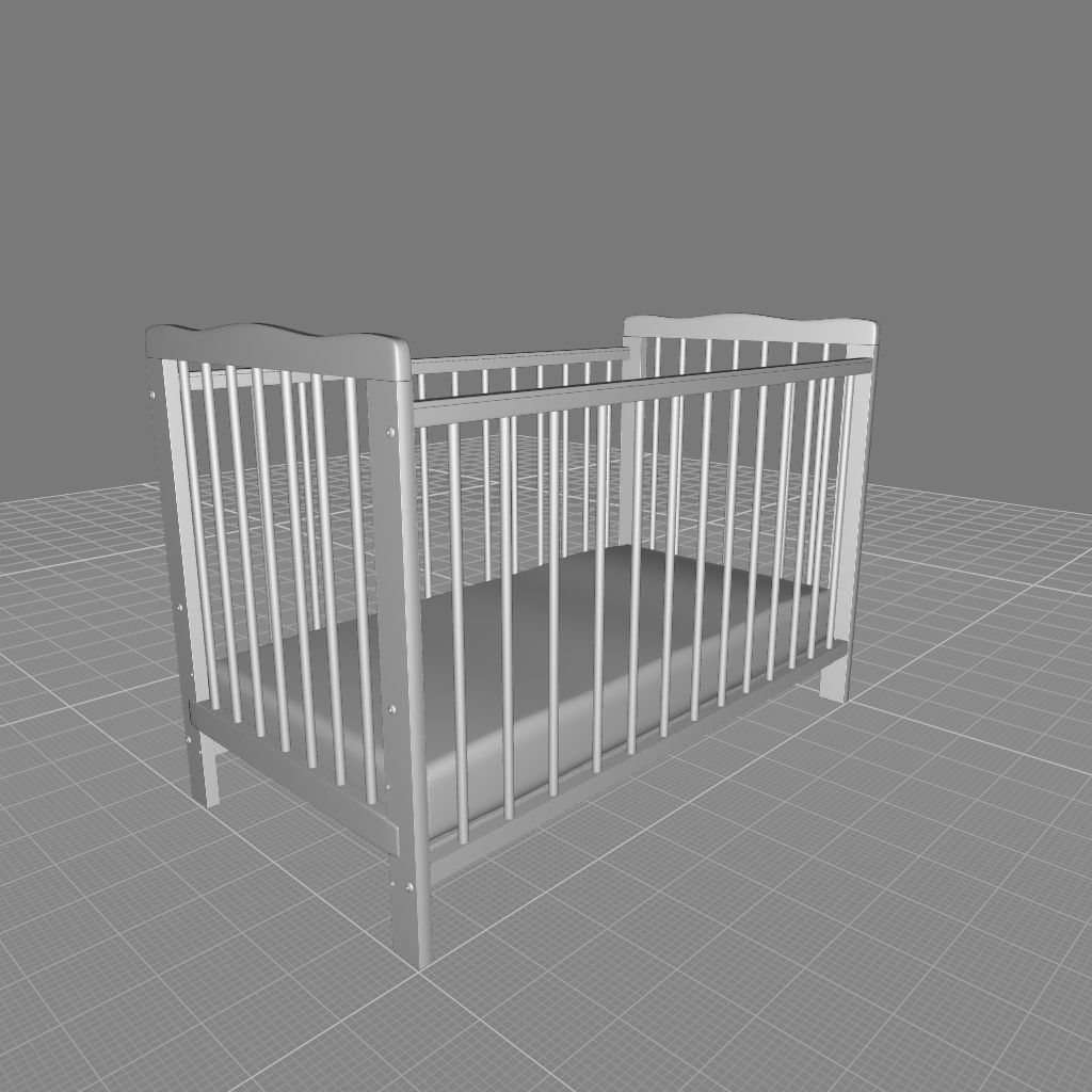 Journey Jameson Cot - Mattress 3D model_10