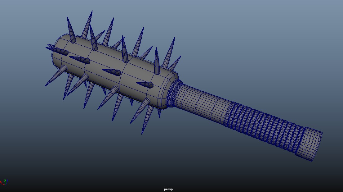 WW1 Trench Club 3D model_2