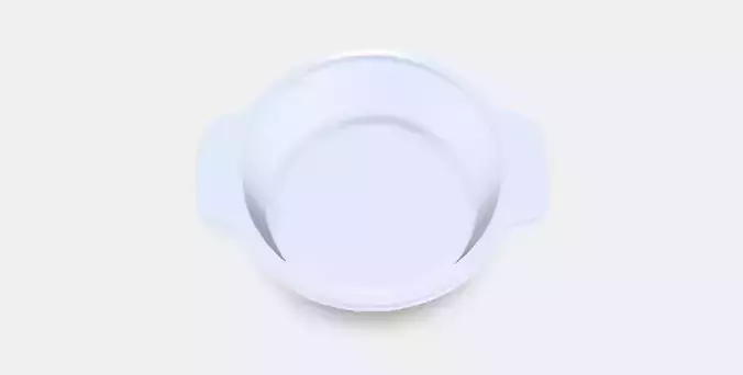 POETISK Oven dish 1 Low-poly 3D model