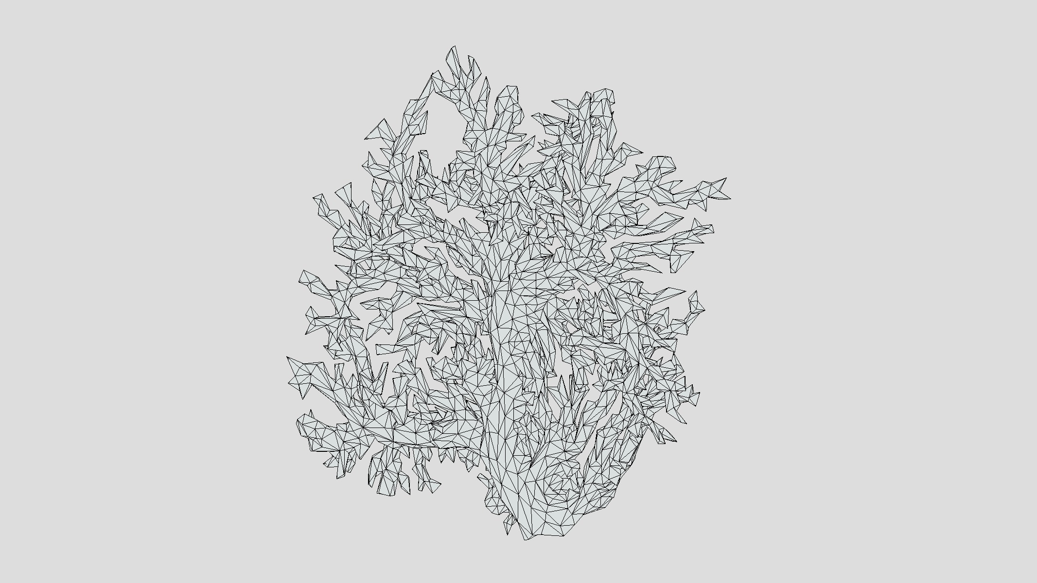 Fire coral Low Poly Low-poly 3D model_5